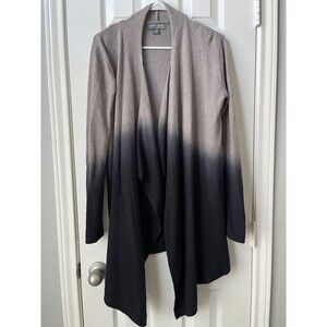 Barefoot Dreams Cozy Chic Lite Drape Front Cardigan Ombre Quiet Luxury Women S/M